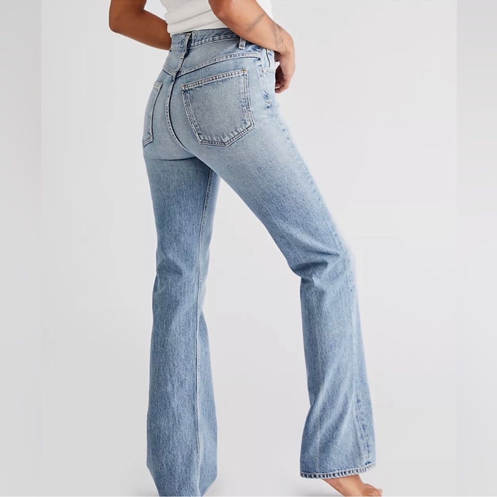NEW Agolde Vintage Flare High Rise Jeans in Clamor 30 Organic Cotton Made in USA - Picture 6 of 16